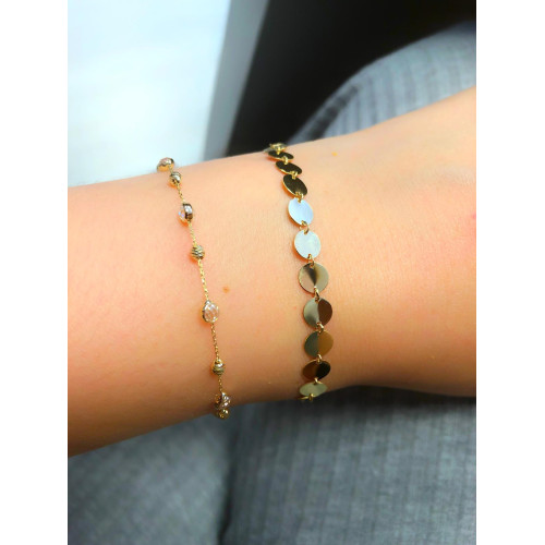 Glorria 14k Solid Gold Scaled Bracelet Glorria 14k Solid Gold Scaled Bracelet