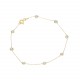 Glorria 14k Solid Gold Rows Bracelet