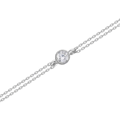 Glorria 14k Solid Gold Solitaire Bracelet Glorria 14k Solid Gold Solitaire Bracelet