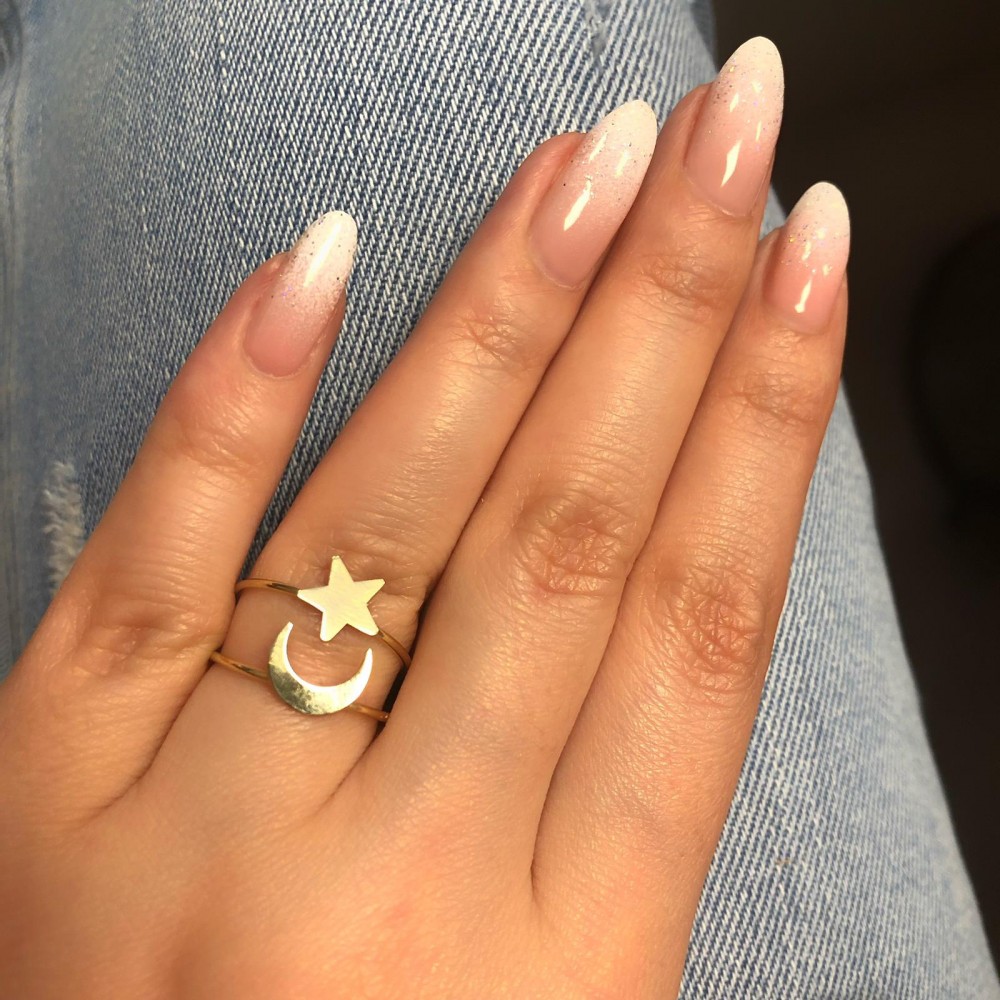 Glorria 14k Solid Gold Star Ring