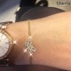 Glorria 14k Solid Gold Dragonfly Bracelet