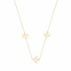 Glorria 14k Solid Gold Ankle Bird Necklace