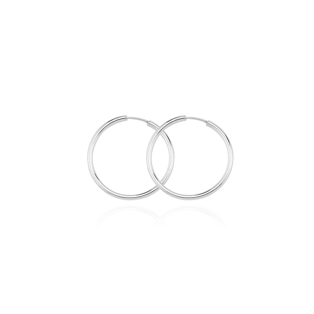 Glorria 925k Sterling Silver 1 cm Circle Earring