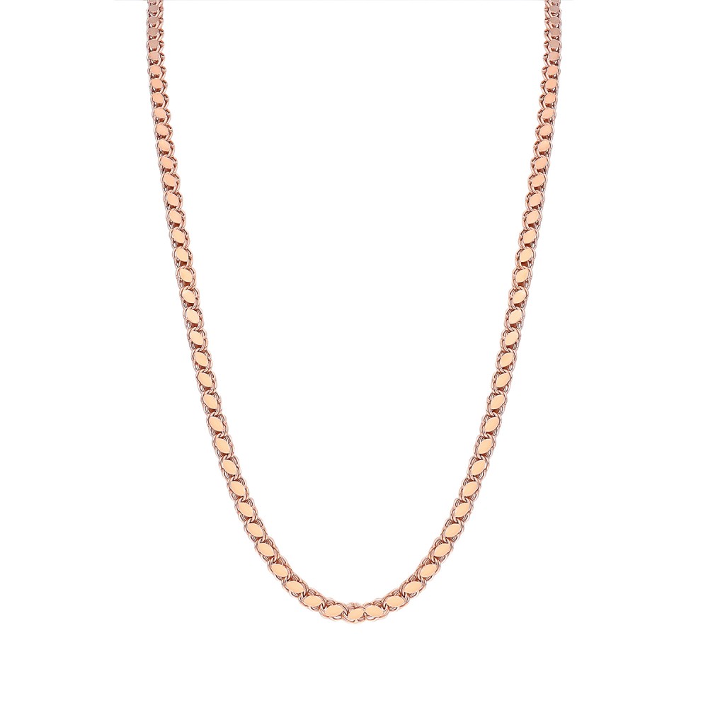 Glorria 925k Sterling Silver 65 cm Scaled Chain Necklace