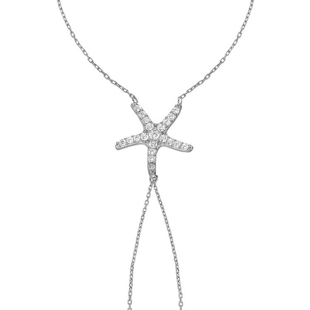 Glorria 925k Sterling Silver Starfish Shahmaran Glorria 925k Sterling Silver Starfish Shahmaran