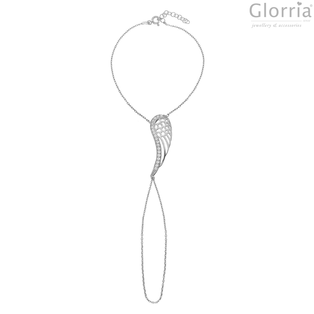 Glorria 925k Sterling Silver Wing Shahmaran