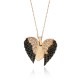 Glorria 925k Sterling Silver Wings Necklace