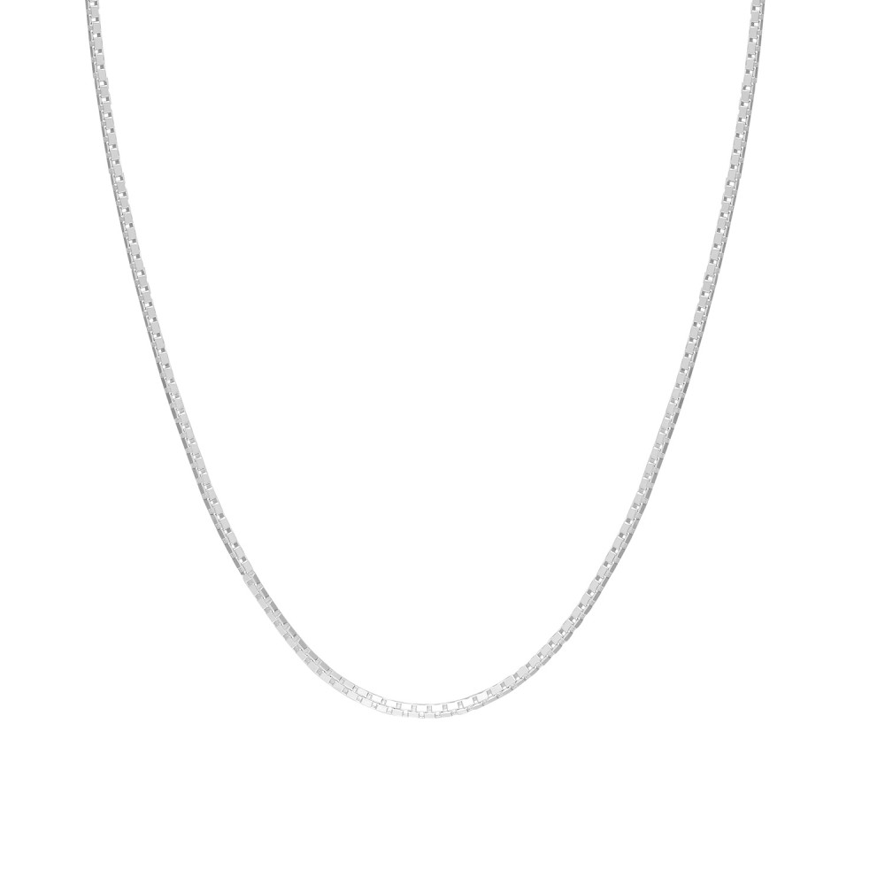 Glorria 925k Sterling Silver Cube Chain