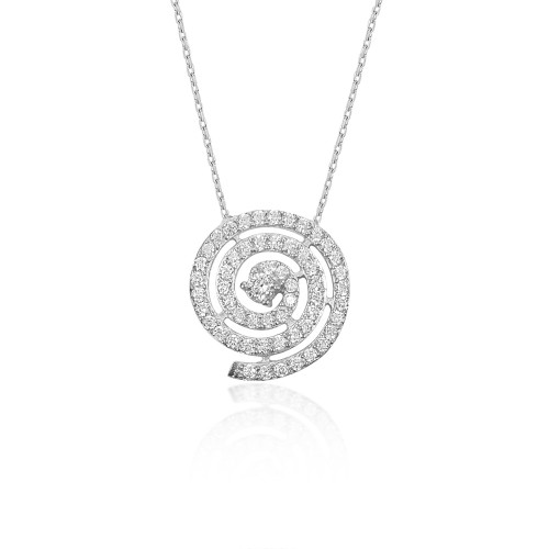 Glorria 925k Sterling Silver Lava Necklace Glorria 925k Sterling Silver Lava Necklace
