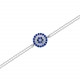 Glorria 925k Sterling Silver Evil Eye Bead Bracelet Glorria 925k Sterling Silver Evil Eye Bead Bracelet