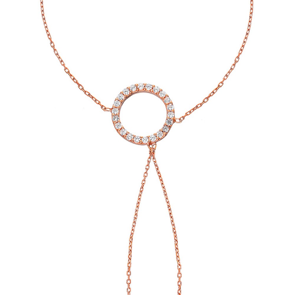 Glorria 925k Sterling Silver Rose Circle Shahmaran Glorria 925k Sterling Silver Rose Circle Shahmaran