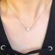 Glorria 925k Sterling Silver Single Pearl Necklace