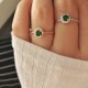 Glorria 925k Sterling Silver Round Anthurage Ring Glorria 925k Sterling Silver Round Anthurage Ring