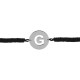 Glorria 925k Sterling Silver Personalized Rope Letter Silver Bracelet