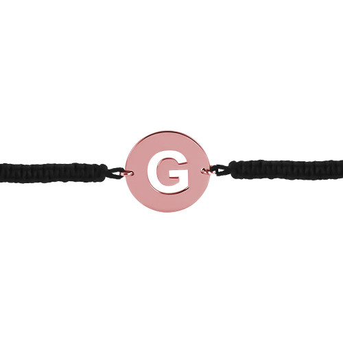 Glorria 925k Sterling Silver Personalized Rope Letter Silver Bracelet Glorria 925k Sterling Silver Personalized Rope Letter Silver Bracelet