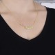 Glorria 925k Sterling Silver Personalized Name Silver Necklace GLR508