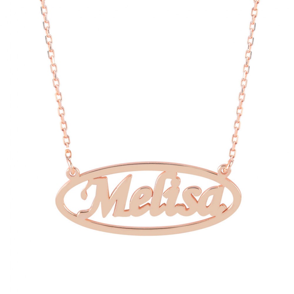 Glorria 925k Sterling Silver Personalized Name Silver Necklace GLR528