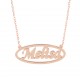 Glorria 925k Sterling Silver Personalized Name Silver Necklace GLR528