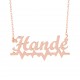 Glorria 925k Sterling Silver Personalized Name Silver Necklace GLR529