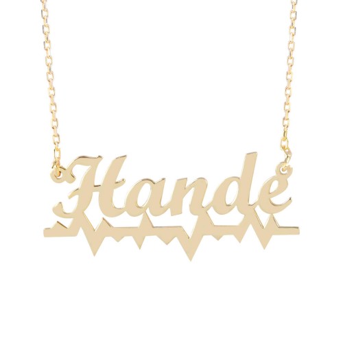 Glorria 925k Sterling Silver Personalized Name Silver Necklace GLR529 Glorria 925k Sterling Silver Personalized Name Silver Necklace GLR529