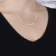 Glorria 925k Sterling Silver Personalized 3 Name Silver Necklace GLR542