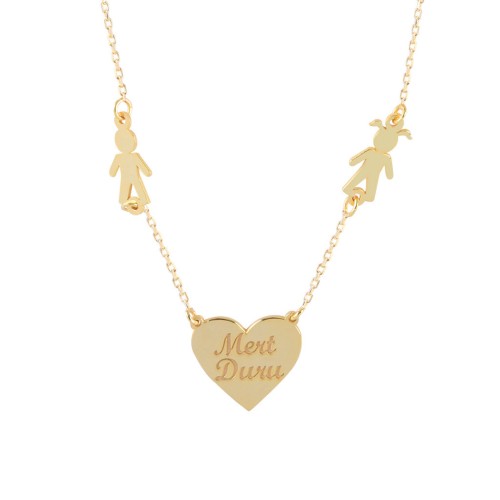Glorria 925k Sterling Silver Personalized Name Heart Silver Necklace GLR693 Glorria 925k Sterling Silver Personalized Name Heart Silver Necklace GLR693