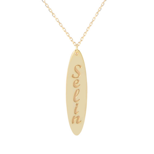 Glorria 925k Sterling Silver Personalized Name Silver Necklace GLR667 Glorria 925k Sterling Silver Personalized Name Silver Necklace GLR667
