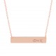 Glorria 925k Sterling Silver Personalized Letter Silver Necklace GLR668