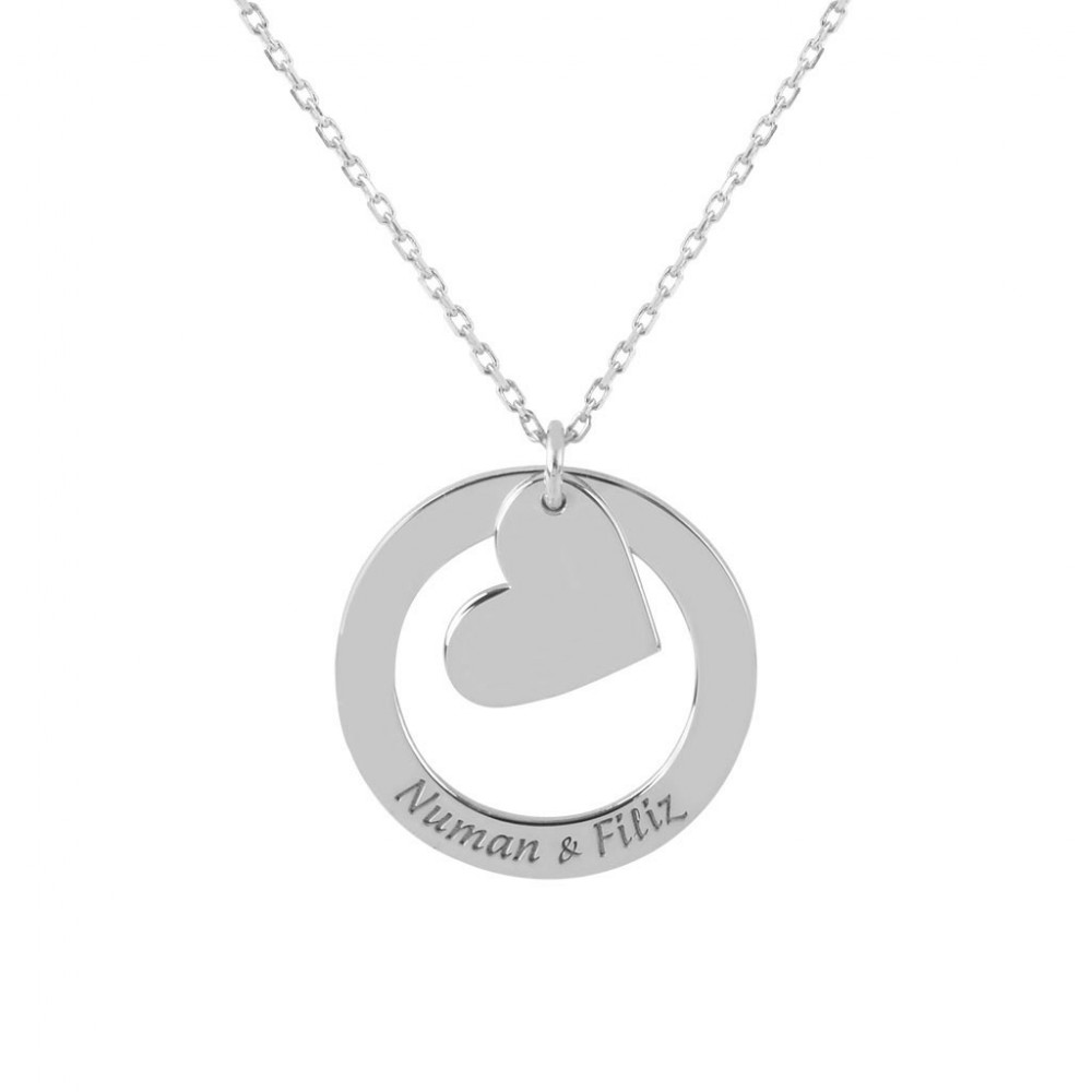 Glorria 925k Sterling Silver Personalized Name Silver Necklace GLR678