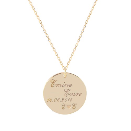 Glorria 925k Sterling Silver Personalized Name Plate Silver Necklace GLR683 Glorria 925k Sterling Silver Personalized Name Plate Silver Necklace GLR683