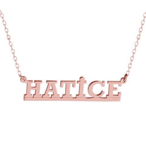 Glorria 925k Sterling Silver Personalized Name Silver Necklace Glorria 925k Sterling Silver Personalized Name Silver Necklace