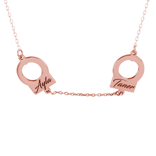 Glorria 925k Sterling Silver Personalized Name Cuff Silver Necklace Glorria 925k Sterling Silver Personalized Name Cuff Silver Necklace