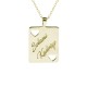 Glorria 925k Sterling Silver Personalized Name Heart Silver Necklace