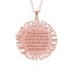 Glorria 925k Sterling Silver Personalized 4 Name Ayet-el Kürsi Silver Necklace Glorria 925k Sterling Silver Personalized 4 Name Ayet-el Kürsi Silver Necklace