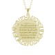 Glorria 925k Sterling Silver Personalized 4 Name Ayet-el Kürsi Silver Necklace Glorria 925k Sterling Silver Personalized 4 Name Ayet-el Kürsi Silver Necklace
