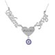 Glorria 925k Sterling Silver Personalized Name Evil Eye Necklace