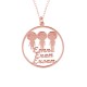 Glorria 925k Sterling Silver Personalized Name Erkek Child Silver Necklace