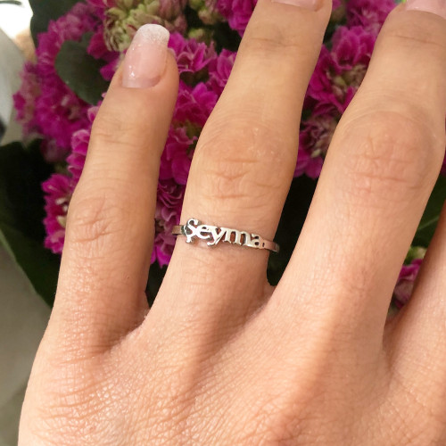 Glorria 925k Sterling Silver Personalized Name Silver Glorria 925k Sterling Silver Personalized Name Silver