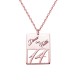 Glorria 925k Sterling Silver Personalized Name Silver Necklace