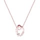 Glorria 925k Sterling Silver Personalized Name Silver Mother Baby Necklace