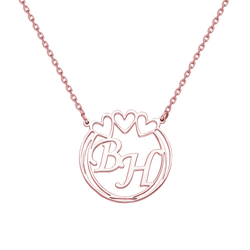 Glorria 925k Sterling Silver Personalized Letter Silver Necklace Glorria 925k Sterling Silver Personalized Letter Silver Necklace