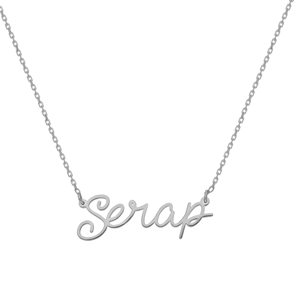 Glorria 925k Sterling Silver Personalized Name Silver Necklace