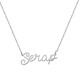 Glorria 925k Sterling Silver Personalized Name Silver Necklace