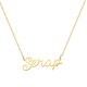 Glorria 925k Sterling Silver Personalized Name Silver Necklace