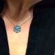 Glorria 925k Sterling Silver Snowflake Necklace