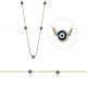 Glorria 14k Solid Gold Evil Bead Set Glorria 14k Solid Gold Evil Bead Set
