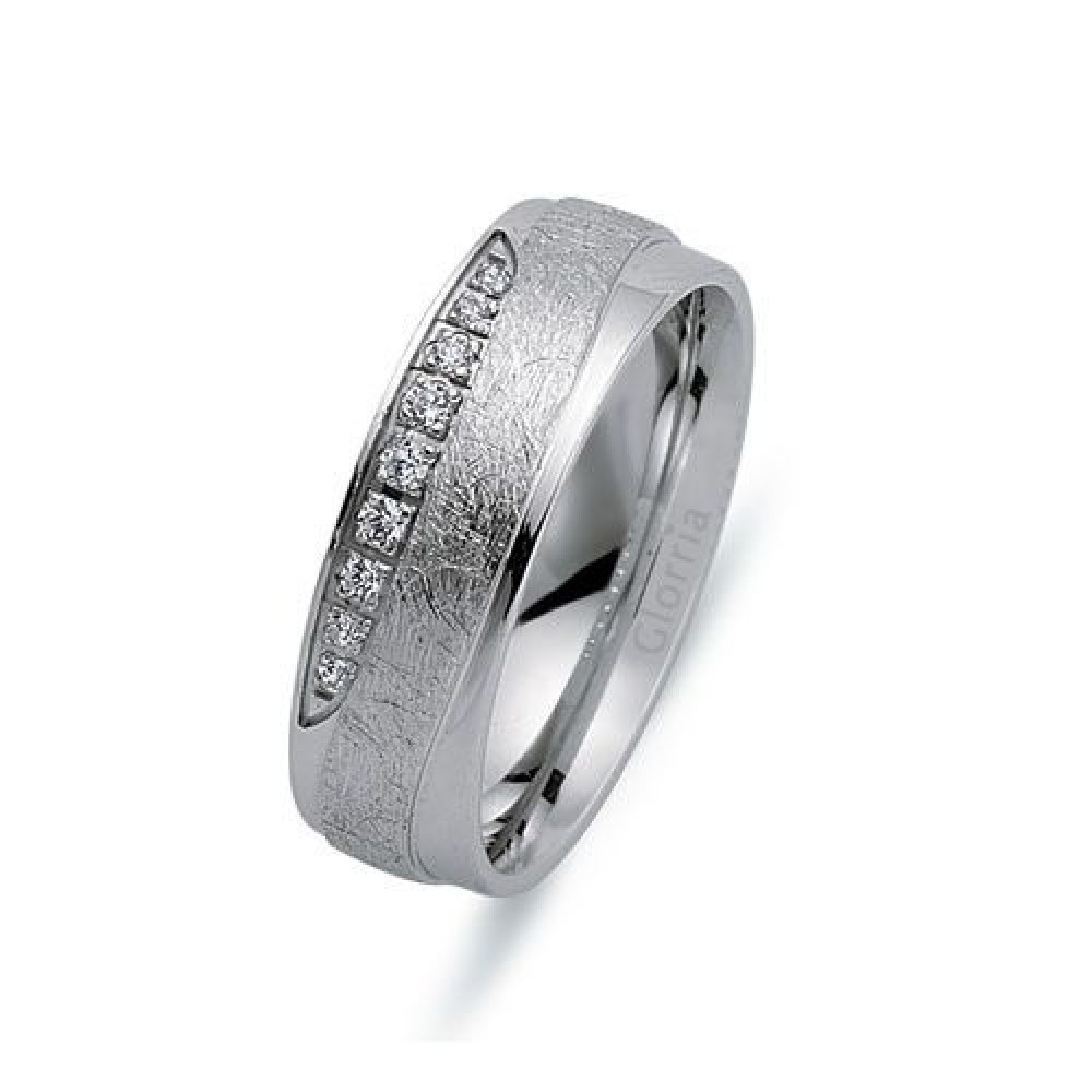 Glorria 925k Sterling Silver 6mm Woman Wedding Ring
