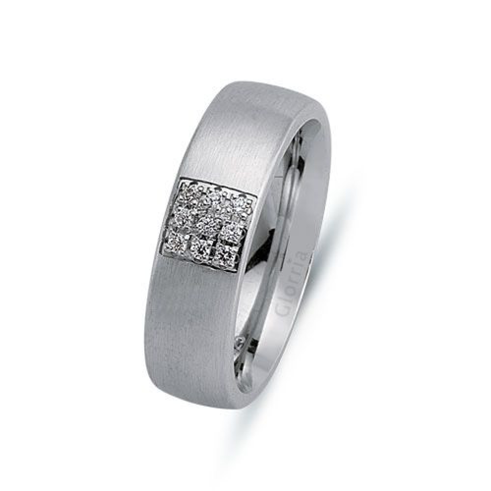 Glorria 925k Sterling Silver 6mm Woman Wedding Ring