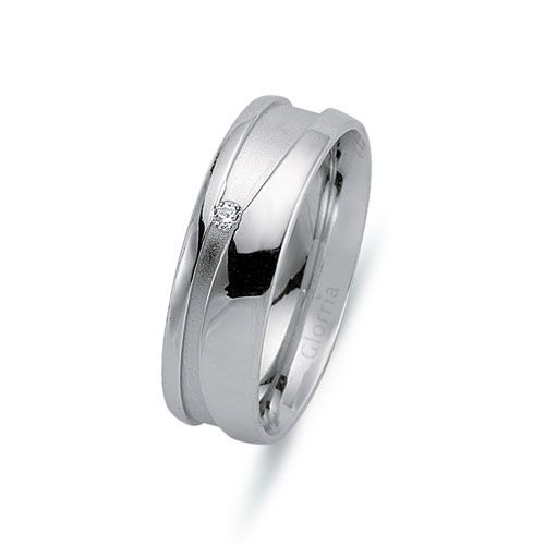 Glorria 925k Sterling Silver 6mm Woman Wedding Ring Glorria 925k Sterling Silver 6mm Woman Wedding Ring