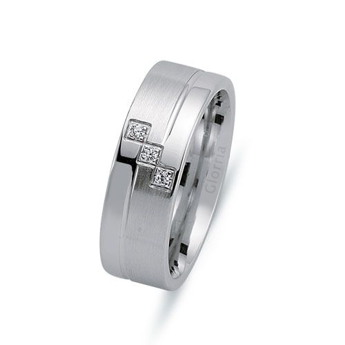 Glorria 925k Sterling Silver 6,5mm Woman Wedding Ring Glorria 925k Sterling Silver 6,5mm Woman Wedding Ring